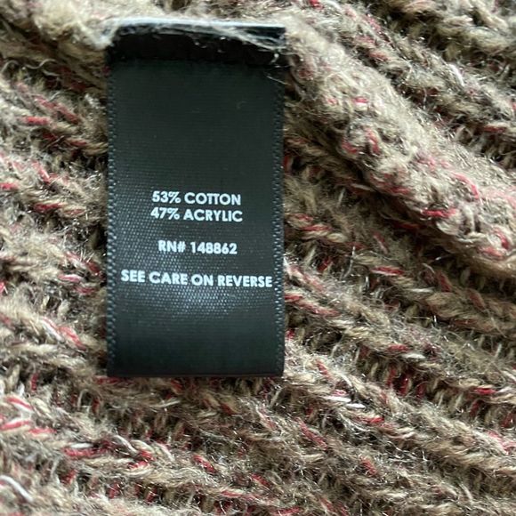 Torrid Open Cable Knit Cardigan Long Line Mid-length Sweater Brown Marled 00 - Picture 9 of 10